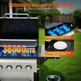 thumbnail image 4 of Biotree 4 Burner BBQ Propane Gas Grill, Stainless Steel 38,000 BTU Patio Garden Barbecue Grill with Two Foldable Shelves, 4 of 9