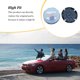 thumbnail image 3 of Tapa de llanta de rueda de coche, Protector de cubierta de neumático de vehículo, modificación de repuesto, accesorios de repuesto para SEAT Automoción decorativa y accesorios rojo plata 63 mm sweethay VI021549-02, 3 of 6