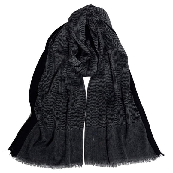 WoWstyle Cotton-Linen Scarves Mens Stripe Crinkle Long Scarf Fashion Wrap Shawl for Travel