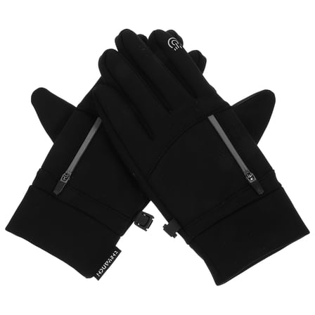 HONMEET 1 Pair Comfortable Riding Gloves Conductive Leather Material for Women Motorcycle Riding Cycling