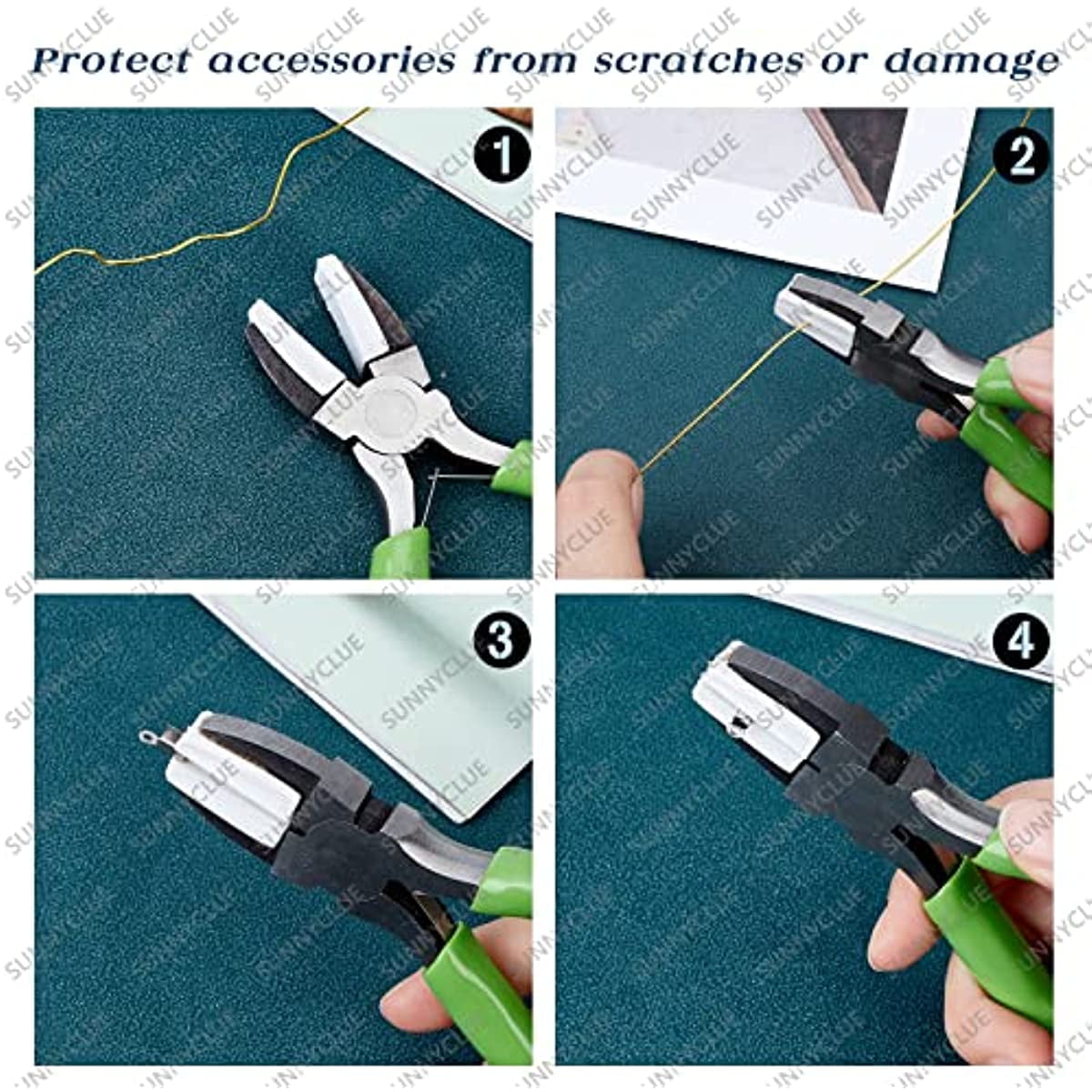 2Style Jewelry Pliers Including 6 in 1 Bail Making Pliers Jewelry Bail Pliers & 5inch Nylon Nose Pliers