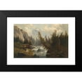 thumbnail image 2 of Josef Thoma 14x11 Black Modern Framed Museum Art Print Titled - Mountain Landscape with Bach, 2 of 5