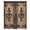 Brown, variant on Barn Door Sheer Curtains 54 Inches Long, Farmhouse Wooden Grain Rustic Tribal Pattern Light Filering Curtains, Breathable Simi Curtain Privacy Drapes for Kitchen Bathroom Small Window Treatment