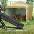 thumbnail image 3 of Barara King Outdoor Canopy Tent, Patio Portable Canopy,10' x 10' Pop Up Canopy with Sidewalls, Weight Bags and Carry Bag, Beige, 3 of 11
