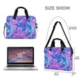 thumbnail image 3 of FORMRS 16" Laptop Bag Carrying Sleeve Case with Handle Travel Shoulder Briefcase, Purple Starfish Pattern, 3 of 8