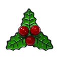 thumbnail image 1 of Broche navideño, adorno navideño, elegante accesorio para vestidos, broche de moda para cuello, para mujer, para mochilas, chales, bufandas Fruto rojo, 1 of 8