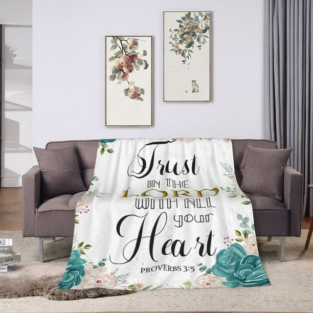 Newhomestyle Christian Gifts for Women Inspirational Religious Blanket
