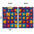thumbnail image 5 of FORMRS Acrylic Clipboard with Low Profile Clip Standard A4 Letter Size, 12.5" x 9", Colorful Checkered Daisy, 5 of 8