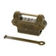 thumbnail image 1 of Bewildely Cerradura antigua con patrón de conejo doble, cerradura de oreja de conejo antigua de estilo chino para cajones, puertas de armario, Conjuntos de muebles de dormitorio Bewildely HA015728-00, 1 of 1