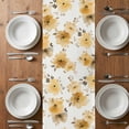 thumbnail image 4 of Table Runner 72 Inches Long for Kitchen Dining, Yellow Spring Floral Dresser Scarf Farmhouse, Dining Table Decorations for Wedding/Parties, Elegant Flowers Summer Botanical 14 x 72 In, 4 of 8