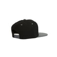 thumbnail image 3 of CTH Vintage Snapback Cap Hat 2 Tone, Black Chacoal, 3 of 3