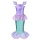 thumbnail image 1 of Disney-vestido de princesa Ariel para niñas, disfraz de sirena para fiestas de Carnaval Fivean unisex, 1 of 2