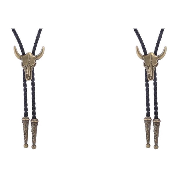Corbatas doradas Sonducket para hombre ajustables de vaquero americano estilo occidental regalo de corbata