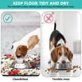 thumbnail image 2 of Colorful Dog Bowl Mat - Floral Print Waterproof Pet Food Mat with Wildflower and Butterfly Illustration, Non-Slip Base, 2 of 2