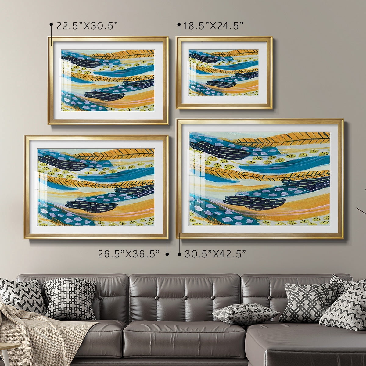 Feathery III Premium Framed Print - Ready to Hang