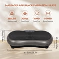 thumbnail image 4 of Vibration Plate Exercise Machine Body Vibration Platform Whole Body Workout Vibration Fitness Machine for Home Weight Loss, 4 of 7