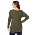 thumbnail image 2 of Jessica London Women's Plus Size V-Neck Ribbed Sweater, 2 of 5