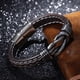 thumbnail image 4 of Fiudx Pulsera de Estilo Étnico, Acero de Titanio Tejido a Mano, Hebilla Magnética de Acero Inoxidable, Diseño Moderno para Hombre, Regalo Inspirador para Hijo, Nieto o Esposo, Ideal para Ocasiones Es, 4 of 7