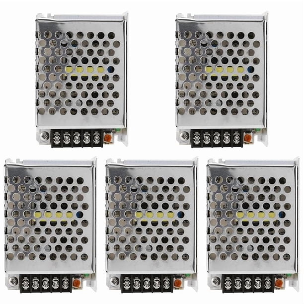 5X AC 100V - 240V A DC 12V 3A 36W Transformador de Voltaje Interruptor LED Tira Fuente de Alimentacion