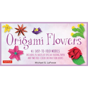 Origami Flowers Kit: 41 Easy-To-Fold Models - Includes 98 Sheets of Special Origami Paper (Kit with Two Origami Books of 41 Projects) Great for Kids and Adults! (Other)