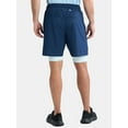 thumbnail image 4 of Athletic Works Men's and Big Men's 2 In 1 Perforated Active Shorts, 7" Inseam, Sizes S-3XL, 4 of 5