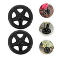 thumbnail image 1 of KAKOWELY 4pcs Wagon Wheel Black Plastic Replacement For Adults Use, 1 of 8