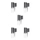 thumbnail image 3 of Soidarity Paquete de 3 cepillos para el cabello que resaltan el tejido, salón de teñido de cabello de plástico, estilismo antiestático, accesorios de Type2 NO2 Soidarity CBP196718, 3 of 6