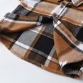 thumbnail image 6 of NIEWTR Toddler Autumn Tops Kids Flannel Shirt Jacket Plaid Long Sleeve Lapel Button Down Baby Boys Fall Shirt Coat Outwear with Pockets, 6 of 9
