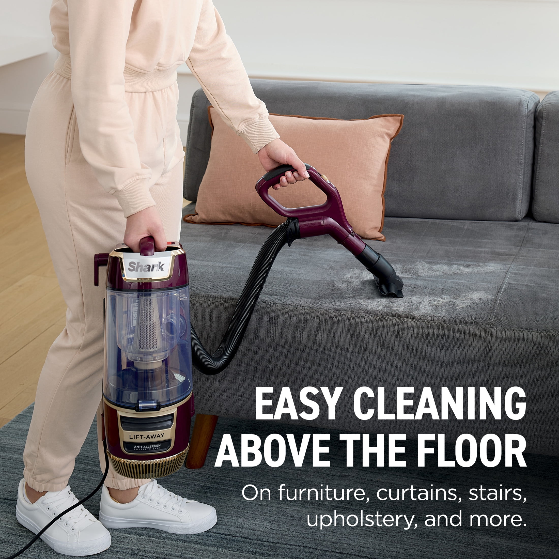 Shark Rotator Lift-Away ADV Upright Vacuum, with PowerFins HairPro Brushroll, LU240 Terracotta