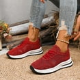 thumbnail image 6 of YLYL Women's Sneakers Casual Slip-On Lace-Up Hollow Out Crochet Lightweight Breathable Comfortable Walking Shoes, 6 of 9
