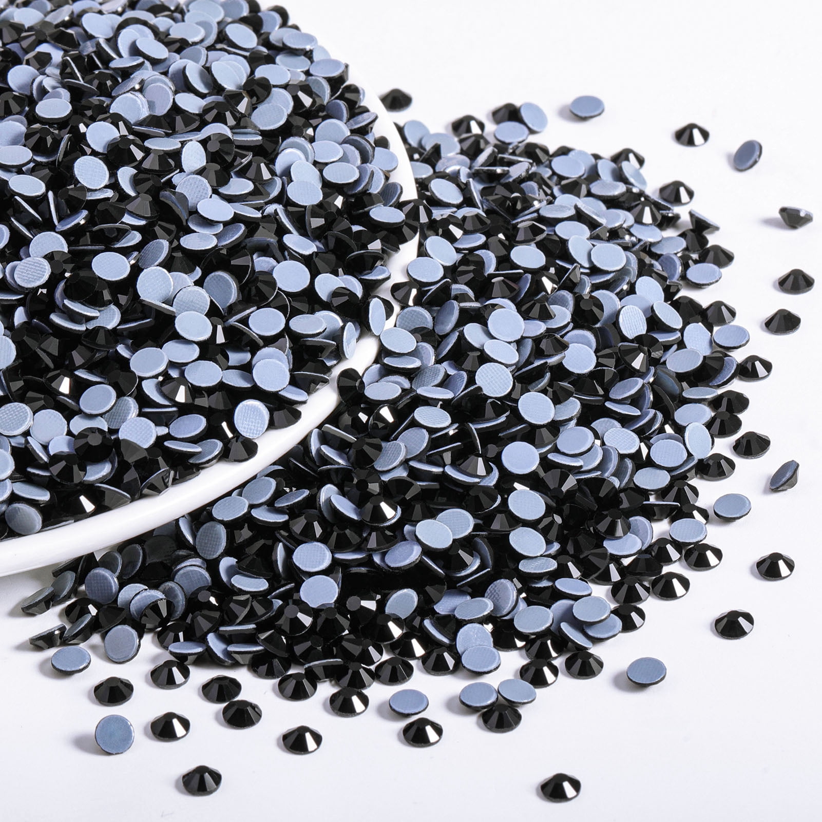 BEADSLAND 14400PCS Hotfix Rhinestones Bulk for Crafts DIY, Black, SS16