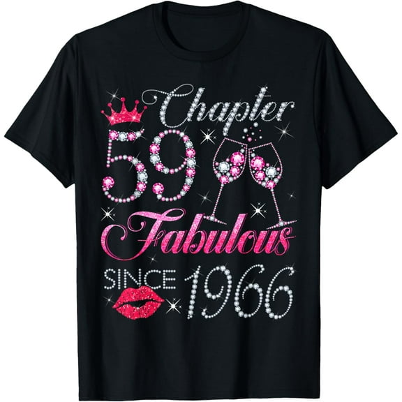 Chapter 59 Fabulous Since 1966 59Th Birthday Gift For Women T-Shirt