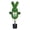 Green, variant on 27.5'' Artificial Bunny-Shaped Topiary Tree Pot UV-Resistant Bowknot,Faux Boxwood Topiaries Plant for Porch Decor Outdoor/Indoor