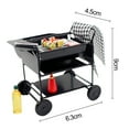 thumbnail image 2 of TNOBHG Dollhouse Barbecue Grill Set 1 Set House Accessories Kitchen Bbq Stuff Model house Bbq Grill Kit, 2 of 8