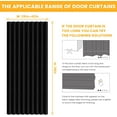 thumbnail image 4 of 100% Blackout Magnetic Door Curtain Accordion Doors Interior Closet Door Curtain Invisible Applicable Bedroom Room Living Room Doorway (Black 42" W x 78" L) 1 Panel, 4 of 18