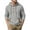 Gray, variant on Mens Linen Henley Hoodies Long Sleeve Button Down Sweatshirts Drawstring Casual Beach Pullover Hoodie Sweatshirts with Pocket