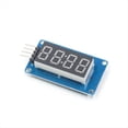 thumbnail image 3 of Módulo de Pantalla LED TM1637 de 4 Bits para , Tubo de Reloj de Ánodo Rojo de 7 Segmentos de 0,36 Pulgadas y Placa Controladora de 4 Series, 3 of 5