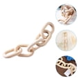 thumbnail image 3 of Bamboohart Wood Chain Link Decor Rustic Home Decor for Farmhouse Coffee Table Bookshelf, 3 of 6