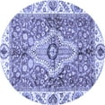 thumbnail image 1 of Ahgly Company Indoor Round Abstract Blue Modern Area Rugs, 8' Round, 1 of 4