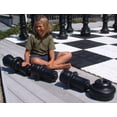 thumbnail image 3 of MegaChess Mega Chess Sets Giant Games for Families, Black & White, 49" King, 3 of 9