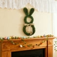 thumbnail image 4 of Yunuuuoa Easter Bunny Ear Bow Wreath Door Hanging Decoration, Spring Floral Home Decor, Artificial Vine Garland for Wall Mantle Window Indoor Outdoor Party Wedding Holiday Seasonal Ornament, 4 of 6