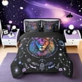 thumbnail image 2 of Erosebridal Hippie Leo Bed in a Bag Full Size, Trippy Astrology Bed Set, Horoscope Constellations Room Decor, Reversible 7-Piece, 2 of 4