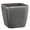 Gray, variant on Lechuza USA 11" Black Quadro Planter with Water Reservoir