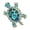 Blue, variant on Sparkling Turtles Pin Handcrafted Detailing Brooch With Nonslip Clasp Lightweight Accessory For Evening Event Outdoors