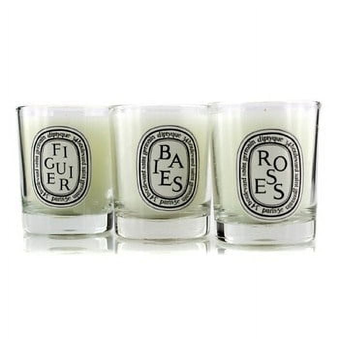 Free Shipping! Diptyque Mini Candle Coffret: (Baies Figuier Roses