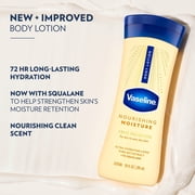 Vaseline Intensive Care Nourishing Moisture Body Lotion for Dry Skin, Lotion Made with Ultra-Hydrating Lipids + Pure Oat Extract for Nourished, Healthy-Looking Skin, 10 fl oz