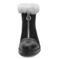 thumbnail image 3 of Ferwind Women's Shearling Suede Ankle Booties Enforced Toe Wedge Heels Adult Black/White  8, 3 of 8