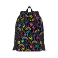 thumbnail image 6 of Rocae Colorful Palms for Durable Canvas Backpack Leisure Large Bag Travel Rucksack Multi-function Backpack Medium, 6 of 8