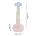 thumbnail image 2 of Unique Bargains 1 Pc Durable Adhesive 3-Section Telescopic Flower Headband Holder Organizer for Home PP Pink, 2 of 5