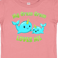 thumbnail image 4 of Inktastic My Gram Gram Loves Me- Cute Narwhal Boys or Girls Baby T-Shirt, 4 of 5